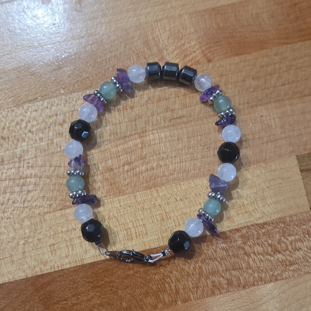 Elegant Multi-Color Crystal Beaded Bracelet